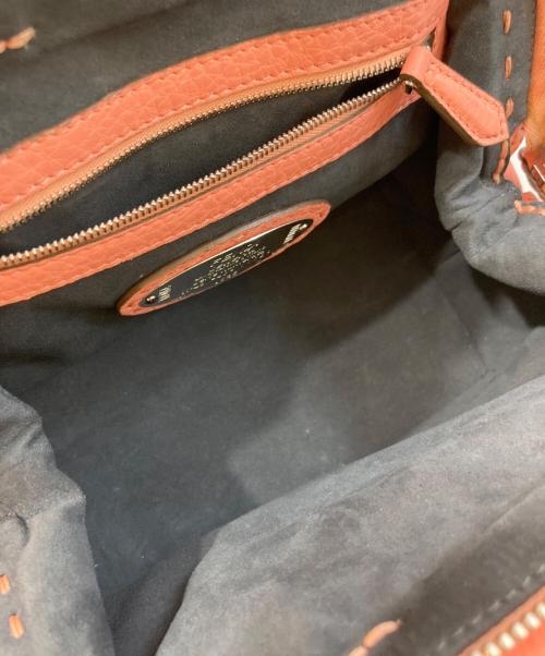 FENDI（フェンディ）FENDI (フェンディ) ミニアデーレ2wayハンドバッグ　8BN258 ピンクの古着・服飾アイテム