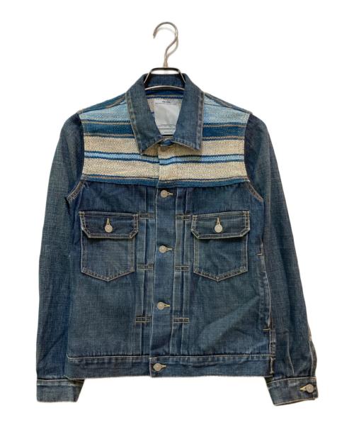 VISVIM（ビズビム）VISVIM (ビズビム) JKT DAMAGED (BORDER) インディゴ サイズ:1の古着・服飾アイテム