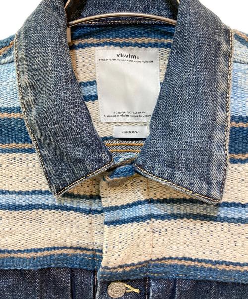VISVIM（ビズビム）VISVIM (ビズビム) JKT DAMAGED (BORDER) インディゴ サイズ:1の古着・服飾アイテム