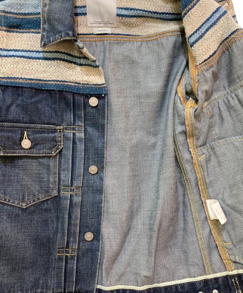 VISVIM（ビズビム）VISVIM (ビズビム) JKT DAMAGED (BORDER) インディゴ サイズ:1の古着・服飾アイテム