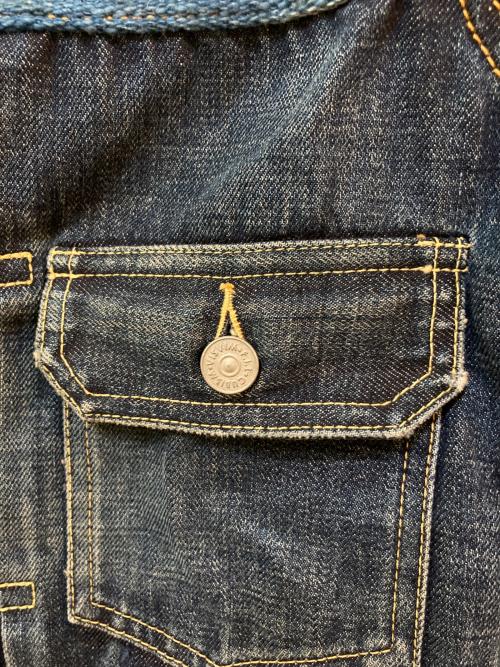 VISVIM（ビズビム）VISVIM (ビズビム) JKT DAMAGED (BORDER) インディゴ サイズ:1の古着・服飾アイテム