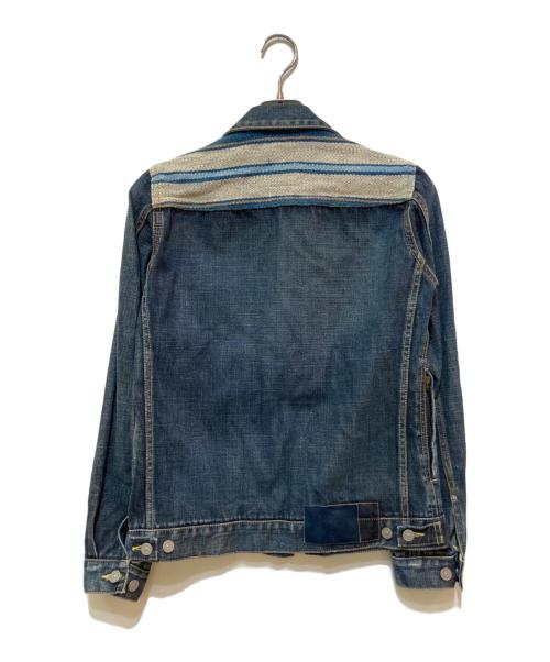 VISVIM（ビズビム）VISVIM (ビズビム) JKT DAMAGED (BORDER) インディゴ サイズ:1の古着・服飾アイテム