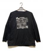 MOUNTAIN RESEARCHマウンテンリサーチ）の古着「プリントカットソー　MTR-3224」｜ブラック