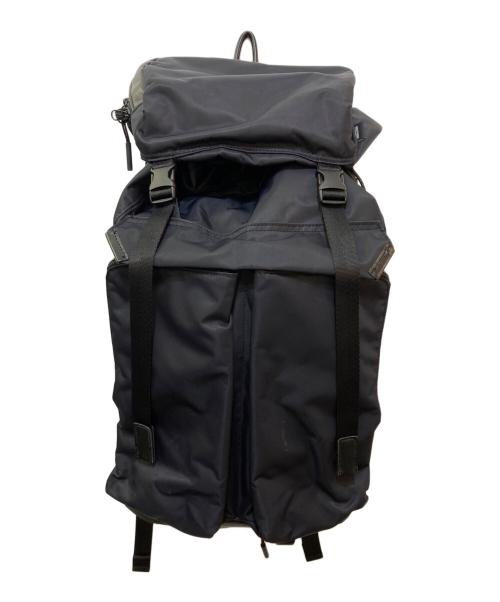 UNDERTHESUN（アンダーザサン）UNDERTHESUN (アンダーザサン) 2P Flap Backpack ブラックの古着・服飾アイテム