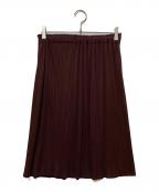 PLEATS PLEASEプリーツプリーズ）の古着「プリーツスカート　PP73-JG126」｜エンジ