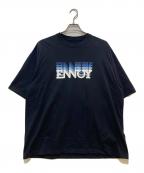 ENNOYエンノイ）の古着「Electric Logo GradationTシャツ　SS23BRENCT07NTL」｜ブラック