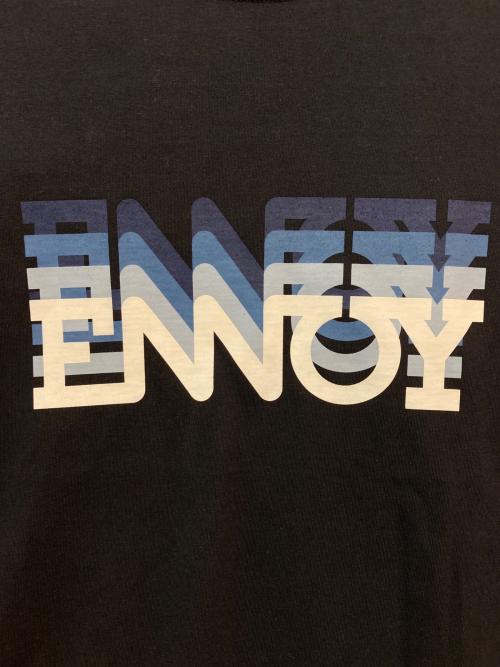 ENNOY（エンノイ）ENNOY (エンノイ) Electric Logo GradationTシャツ　SS23BRENCT07NTL ブラック サイズ:XLの古着・服飾アイテム