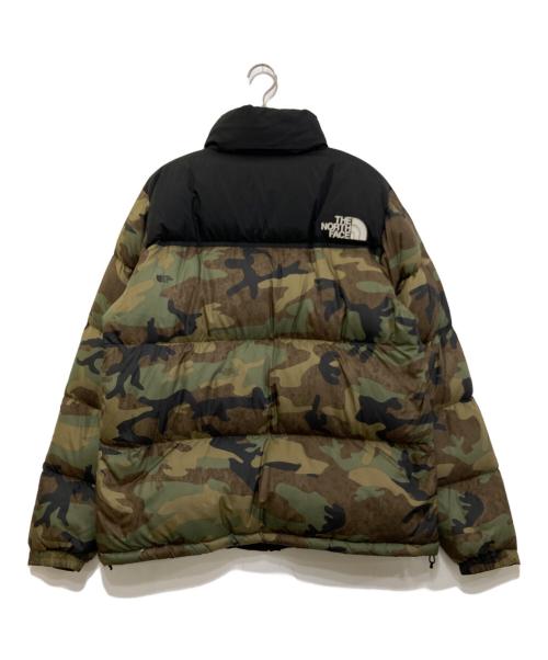 THE NORTH FACE（ザ ノース フェイス）THE NORTH FACE (ザ ノース フェイス) Novelty Nuptse Jacket ブラック×カーキ サイズ:XLの古着・服飾アイテム