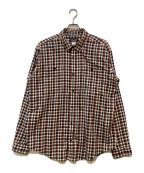 Patagoniaパタゴニア）の古着「L/S Pima Cotton Shirt　53837」｜ブラウン×ネイビー