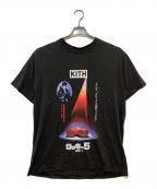 KITHキス）の古着「RockyVプリントTシャツ」｜ブラック
