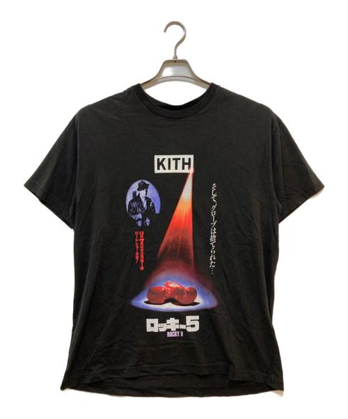 KITH（キス）KITH (キス) RockyVプリントTシャツ ブラック サイズ:Mの古着・服飾アイテム