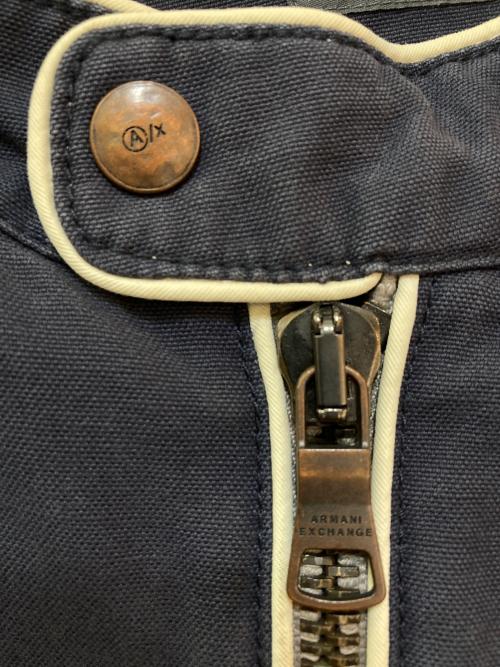 ARMANI EXCHANGE（アルマーニ エクスチェンジ）ARMANI EXCHANGE (アルマーニ エクスチェンジ) シングルライダースジャケット ネイビー サイズ:ＸＬ　の古着・服飾アイテム