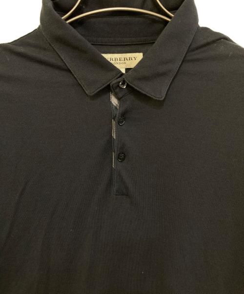 BURBERRY LONDON（バーバリーロンドン）BURBERRY LONDON (バーバリーロンドン) ポロシャツ ブラック サイズ:XXLの古着・服飾アイテム