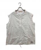 MARNIマルニ）の古着「フロントリボンノースリーブブラウス　TTMA0201S0」｜ホワイト