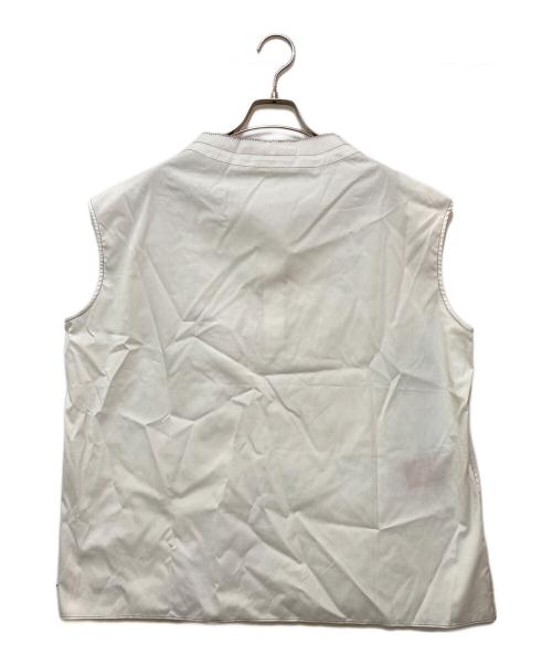 MARNI（マルニ）MARNI (マルニ) フロントリボンノースリーブブラウス　TTMA0201S0 ホワイト サイズ:40の古着・服飾アイテム