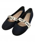 Christian Diorクリスチャン ディオール）の古着「MISS JADIOR BALLERINA FLAT」｜ブラック