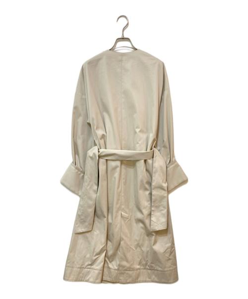 ELIN（エリン）ELIN (エリン) ノーカラーラップコート アイボリー サイズ:36の古着・服飾アイテム