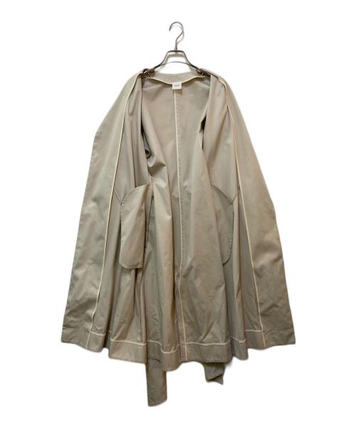 ELIN（エリン）ELIN (エリン) ノーカラーラップコート アイボリー サイズ:36の古着・服飾アイテム