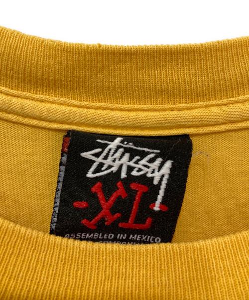 stussy（ステューシー）stussy (ステューシー) プリントTシャツ イエロー サイズ:XLの古着・服飾アイテム