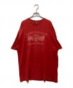 stussyステューシー）の古着「プリントTシャツ」｜レッド