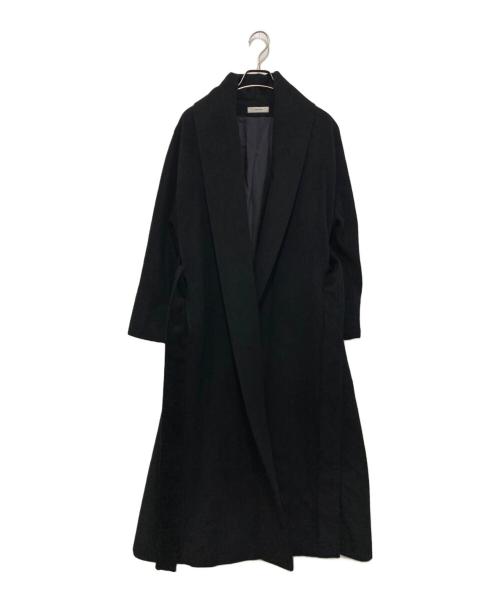 YOKO CHAN（ヨーコチャン）YOKO CHAN (ヨーコチャン) アンゴラウールガウンコート ブラック サイズ:38の古着・服飾アイテム