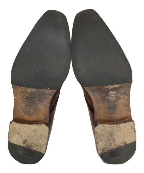 Santoni（サントーニ）Santoni (サントーニ) BEAMS F (ビームスエフ) モンクストラップシューズ ブラウン サイズ:7の古着・服飾アイテム