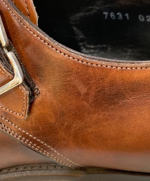 Santoni（サントーニ）Santoni (サントーニ) BEAMS F (ビームスエフ) モンクストラップシューズ ブラウン サイズ:7の古着・服飾アイテム