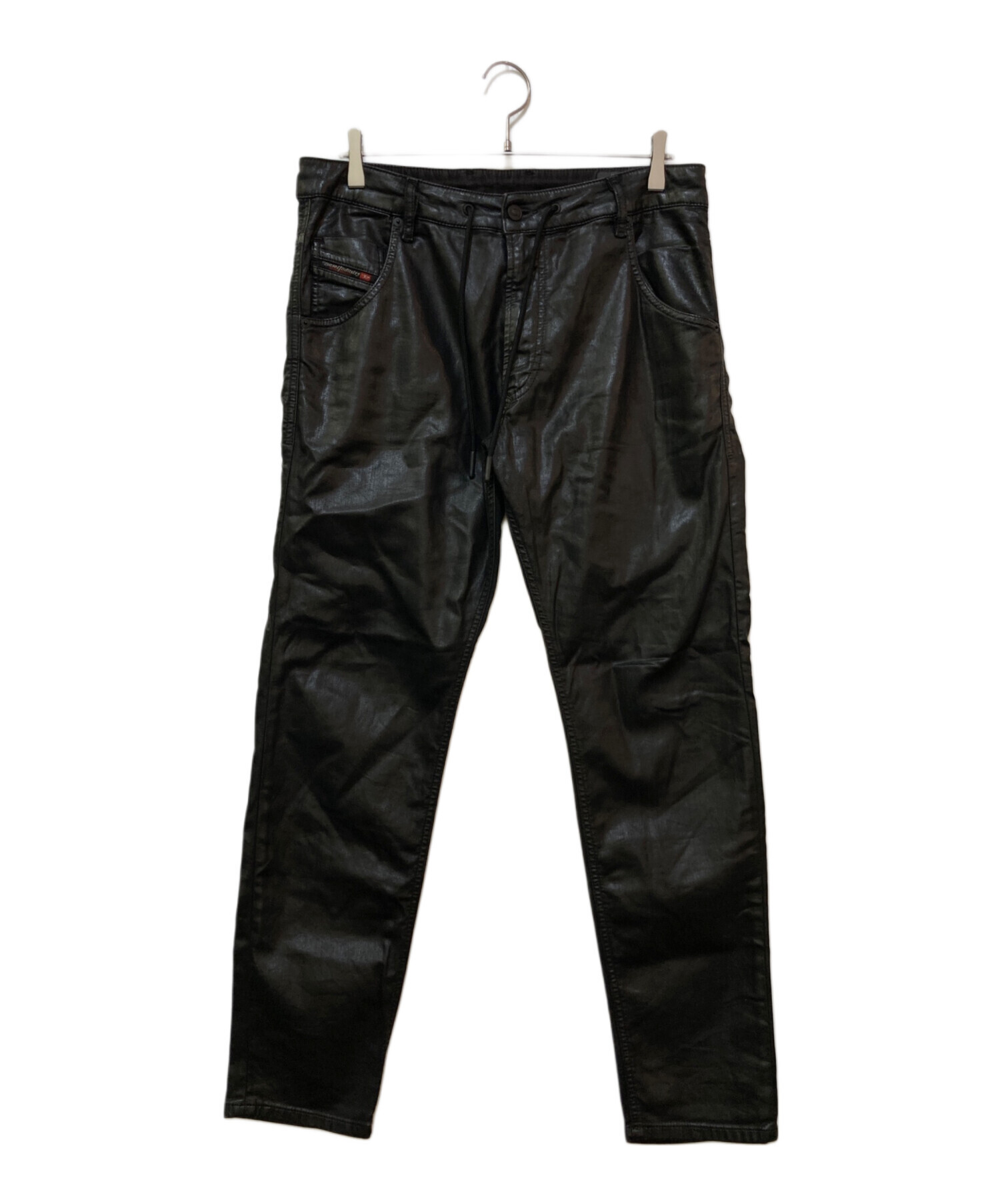 DIESEL (ディーゼル) コーティングジョグデニム ブラック サイズ:32 DIESEL (ディーゼル) コーティングジョグデニム ブラック サイズ:32