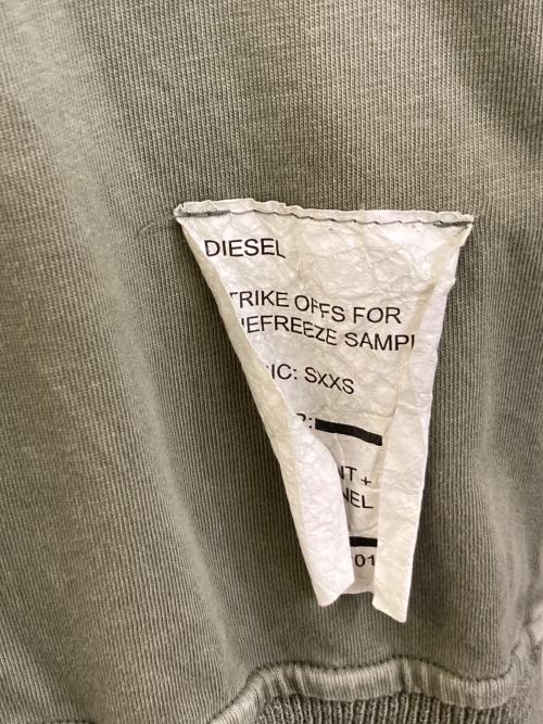 DIESEL（ディーゼル）DIESEL (ディーゼル) レーヨンリネン混ジップパーカー カーキ サイズ:Lの古着・服飾アイテム