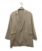 AP STUDIOエーピーストゥディオ）の古着「リネンラスティックジャケット」｜ベージュ