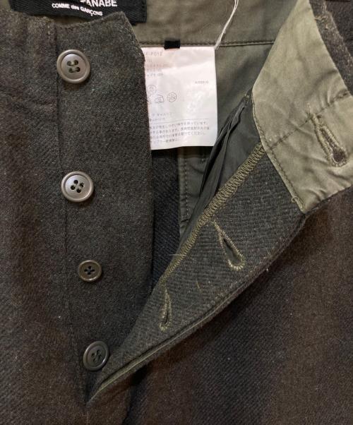 JUNYA WATANABE COMME des GARCONS（(ジュンヤワタナベ コムデギャルソン）JUNYA WATANABE COMME des GARCONS (ジュンヤワタナベ コムデギャルソン) ウールパンツ グリーン サイズ:Sの古着・服飾アイテム