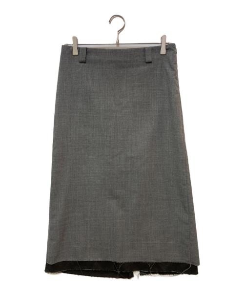 MADISON BLUE（マディソンブルー）MADISON BLUE (マディソンブルー) LOW WAIST STRAIGHT スカート　MB231-6019 グレー サイズ:Ｓの古着・服飾アイテム