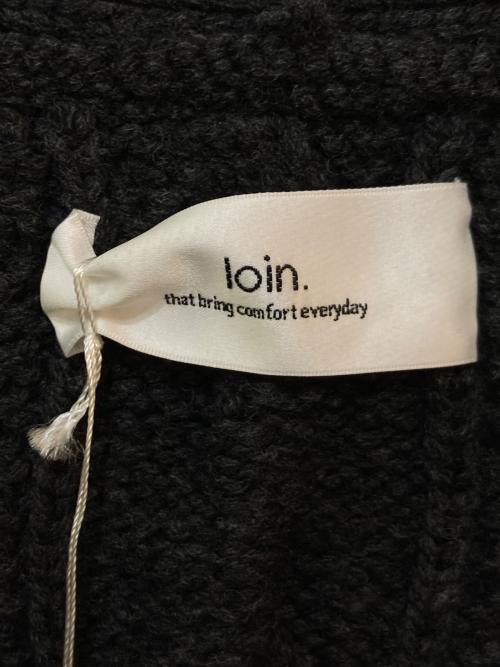 loin.（ロワン）loin. (ロワン) ニットカーディガン グレー サイズ:FREE 未使用品の古着・服飾アイテム