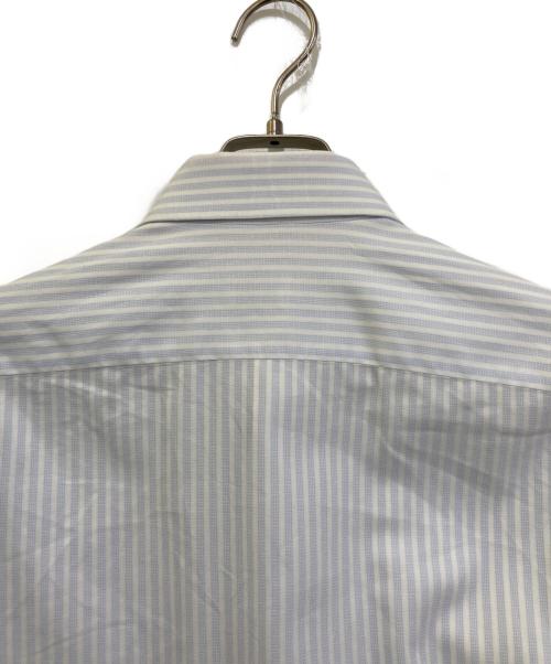 BORRELLI（ボレッリ）BORRELLI (ボレッリ) ストライプカッタウェイシャツ ブルー サイズ:15 1/2 /39の古着・服飾アイテム