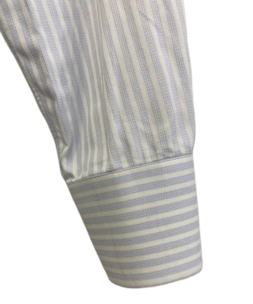 BORRELLI（ボレッリ）BORRELLI (ボレッリ) ストライプカッタウェイシャツ ブルー サイズ:15 1/2 /39の古着・服飾アイテム