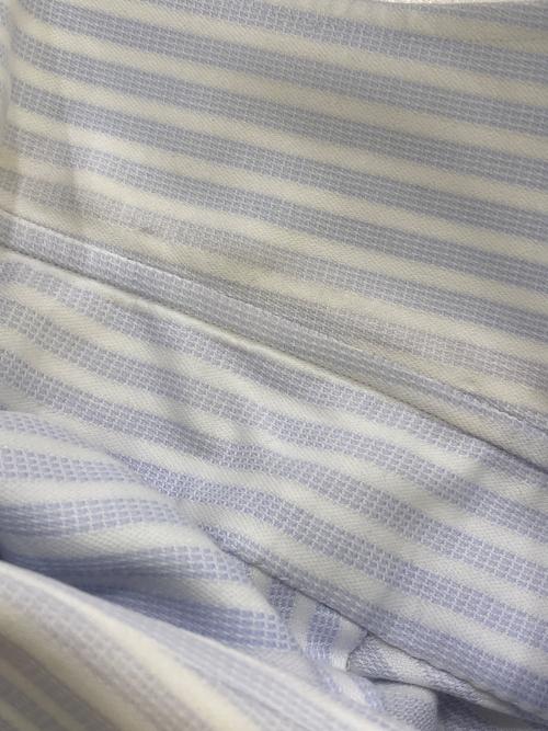 BORRELLI（ボレッリ）BORRELLI (ボレッリ) ストライプカッタウェイシャツ ブルー サイズ:15 1/2 /39の古着・服飾アイテム