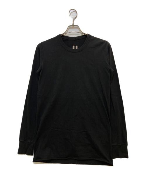 RICK OWENS（リックオウエンス）RICK OWENS (リックオウエンス) Larry Basic Long-Sleeve Tee　RU19F4252-JA ブラック サイズ:Mの古着・服飾アイテム