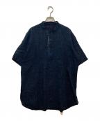 45rpm45アールピーエム）の古着「インディゴ染ガーゼシャツ」｜ネイビー