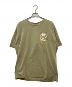 BRAIN DEAD×BEAUTY&YOUTHブレインデッド×ビューティーアンドユース）の古着「バックプリントTシャツ」｜オリーブ