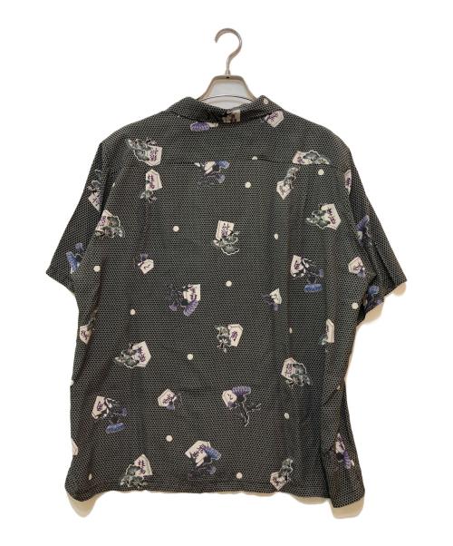 BRU NA BOINNE（ブルーナボイン）BRU NA BOINNE (ブルーナボイン) 将棋アロハシャツ ブラック サイズ:XLの古着・服飾アイテム
