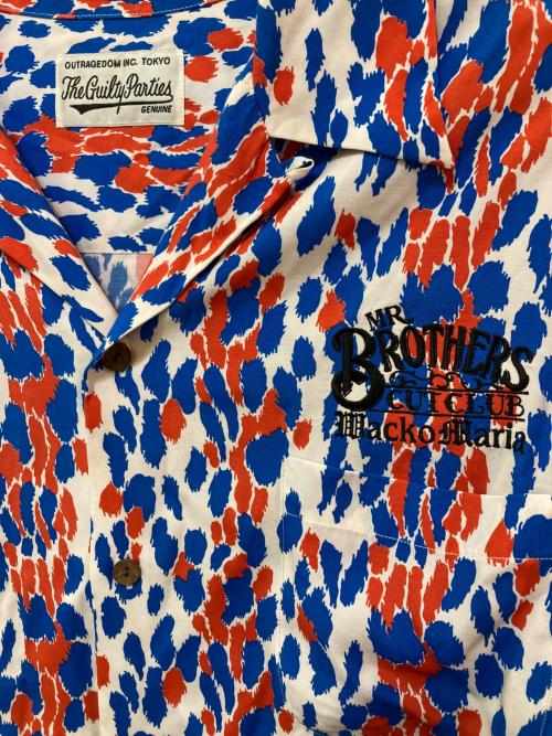 WACKO MARIA（ワコマリア）WACKO MARIA (ワコマリア) MR.BROTHERS CUT CLUB (ミスターブラザーズカットクラブ) レオパードシャツ マルチカラー サイズ:Lの古着・服飾アイテム