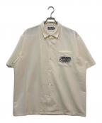 BUDSPOOLバッズプール）の古着「レーヨンシャツ」｜ホワイト