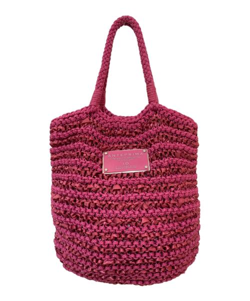 ANTEPRIMA（アンテプリマ）ANTEPRIMA (アンテプリマ) ナイロンロープトートバッグ ピンクの古着・服飾アイテム