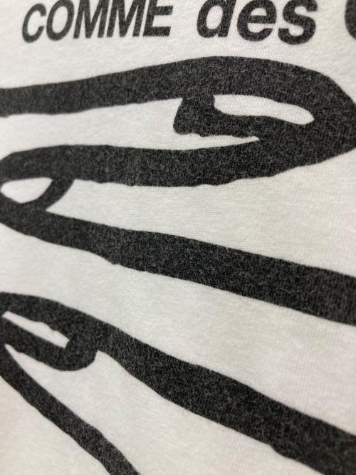 COMME des GARCONS SHIRT（コムデギャルソンシャツ）COMME des GARCONS SHIRT (コムデギャルソンシャツ) ハンドプリントTシャツ ホワイト サイズ:Xの古着・服飾アイテム