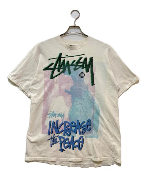 stussy（ステューシー）stussy (ステューシー) 00's プリントTシャツ ホワイト サイズ:Lの古着・服飾アイテム