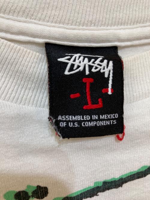 stussy（ステューシー）stussy (ステューシー) 00's プリントTシャツ ホワイト サイズ:Lの古着・服飾アイテム