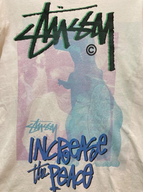 stussy（ステューシー）stussy (ステューシー) 00's プリントTシャツ ホワイト サイズ:Lの古着・服飾アイテム
