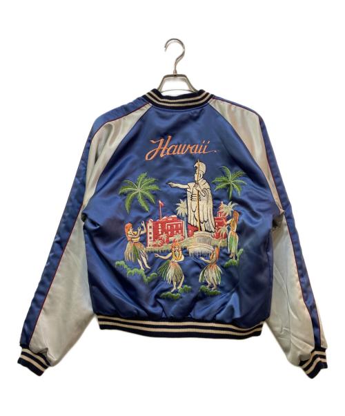 TAILOR東洋（テーラートウヨウ）TAILOR東洋 (テーラートウヨウ) ハワイアン リバーシブルスカジャン　M18483 ブルー×ブラウン サイズ:Lの古着・服飾アイテム