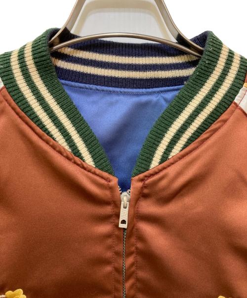 TAILOR東洋（テーラートウヨウ）TAILOR東洋 (テーラートウヨウ) ハワイアン リバーシブルスカジャン　M18483 ブルー×ブラウン サイズ:Lの古着・服飾アイテム