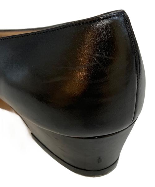 Salvatore Ferragamo（サルヴァトーレ フェラガモ）Salvatore Ferragamo (サルヴァトーレ フェラガモ) ヴァラリボンヒールパンプス ブラック サイズ:7の古着・服飾アイテム